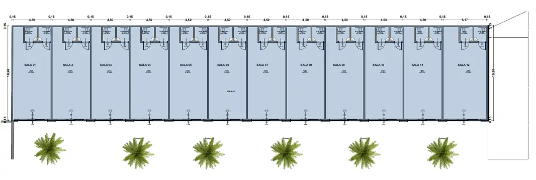 Layout Salas comerciais